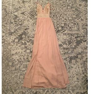 Light pink formal dress